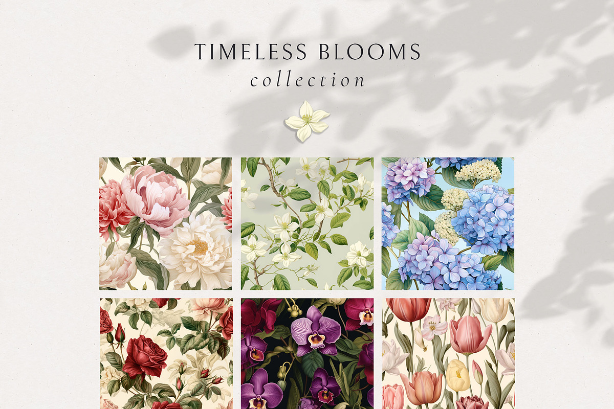 Floral Seamless Patterns + Cliparts, a Pattern Graphic by Olya Creative (Photo 20 of 20)