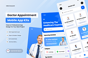 Medical Appointment UI Mobile Apps, an UI Kit Template by SquidPixey (Thumbnail 1 of 3)
