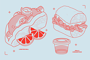 American Food Vector Illustrations, a Food Illustration by TheFoodAtlas (Thumbnail 4 of 19)