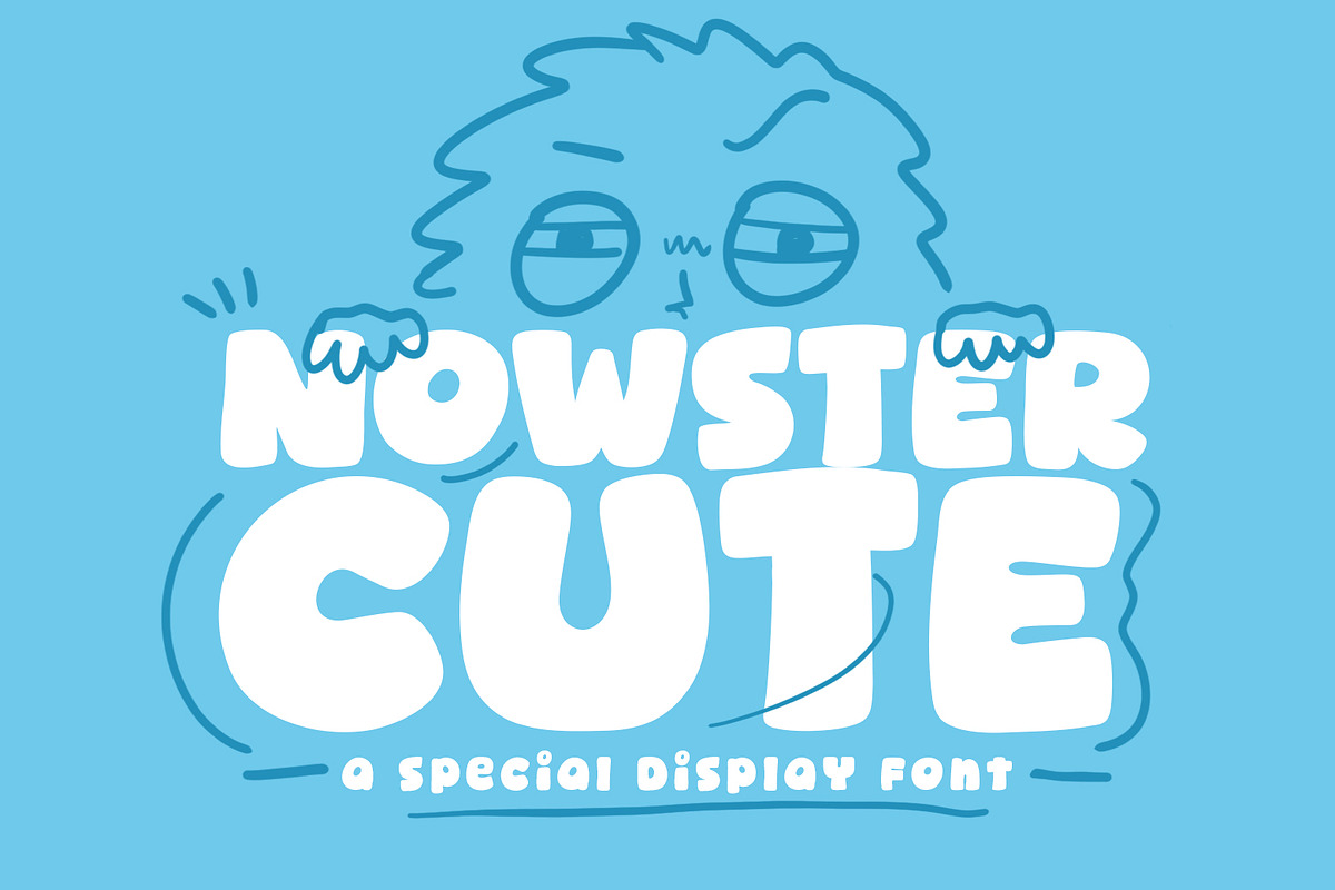 Nowster Cute - Cozy & Display Font, a Handwritten Font by khurasan (Photo 1 of 6)
