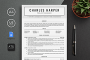 ATS Resume Template Google Docs, a Resume Template by bonadigitals (Thumbnail 1 of 5)