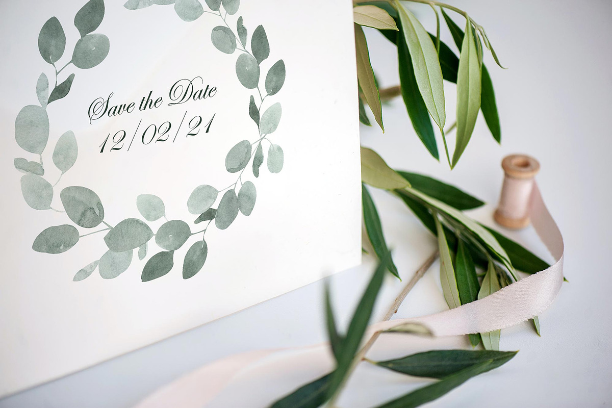Eucalyptus Foliage Watercolor Set, an Illustration by Catch the Dream Art (Photo 4 of 7)