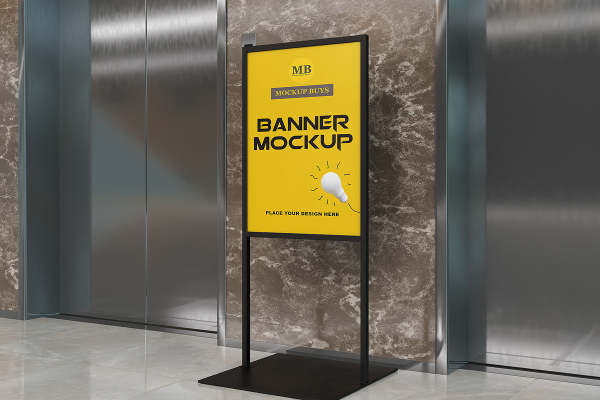 Standee Banner Mockup, an Advertising Mockup by mockupbuys (Photo 3 of 5)