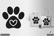 Paw Heart Shape SVG PNG Bundle, a Photo by Actual Pixel (Thumbnail 2 of 3)