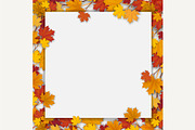 Set of maple tree leaves frames., a Decorative Illustration by belander (Thumbnail 4 of 8)