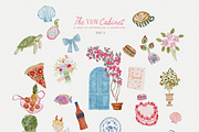 Handmade summer spring quirky icons, an Object Graphic by Grace Noboa Illustrations (Thumbnail 3 of 16)