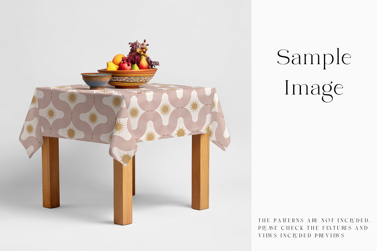 Square Tablecloth Mockups, a Household Mockup by mock-ups (Photo 21 of 28)