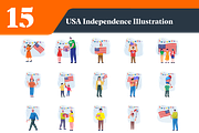 USA Independence Day Illustrations, a Person Illustration by EllaMaiyaali (Thumbnail 3 of 3)