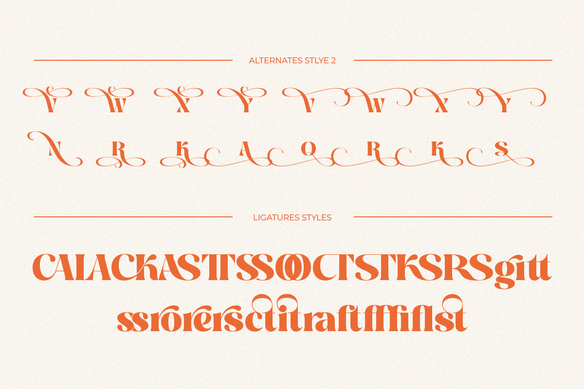Wast Lovely Stylish Retro, a Serif Font by Eternity Studio (Photo 8 of 10)