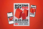 Boxing Day Event Flyer Set, a Flyer Template by The Good Store (Thumbnail 1 of 2)
