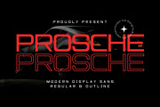 Prosche - Modern Sans Serif, a Sans Serif Font by Almeera Std (Thumbnail 1 of 10)