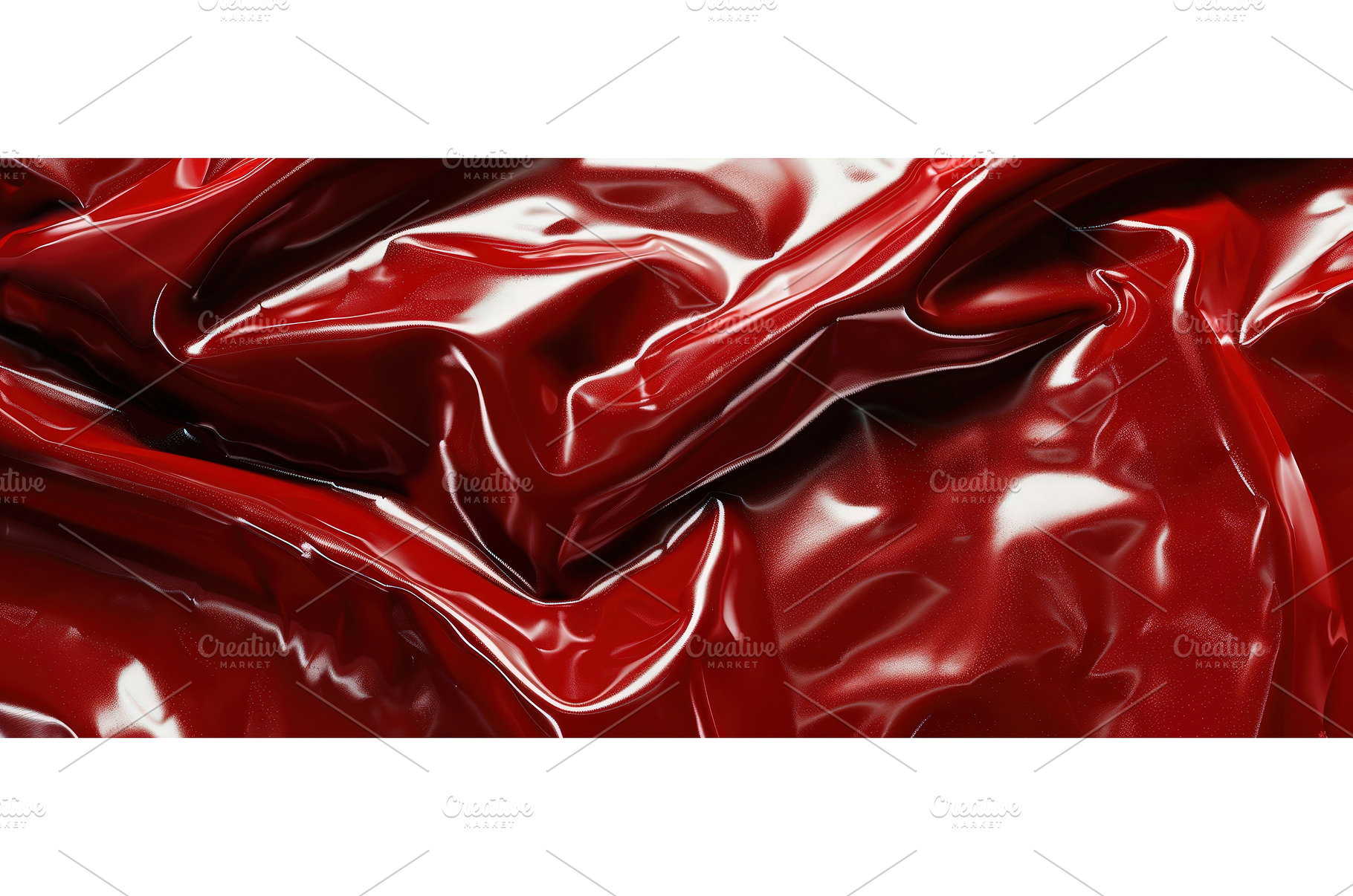 Close-up of glossy red fabric folds, an Abstract Photo by piter.goskov