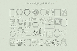 Frame Logo Elements Retro