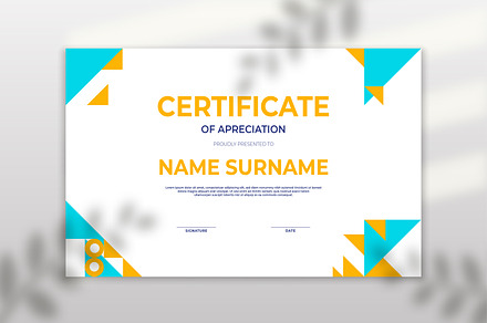 Certificate of Achievement template, a Poster Template by Vervenaaa3