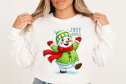 Just Chill Snowman Sublimation, an Illustration by Libby Wishes (Thumbnail 4 of 8)