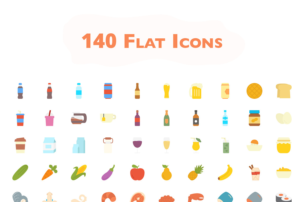 560 Food Icons, a Solid Icon by Maxim Cherednichenko (Photo 4 of 7)