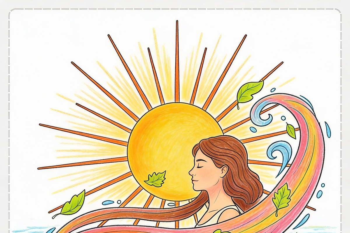 Manifestation Coloring Page, a Person Illustration by Nuvame Arts & Designs (Photo 1 of 27)