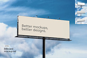 Billboard Mockup Set Wide ST03, an Advertising Mockup by Croma Studio (Thumbnail 2 of 6)