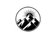 Mountain Sunrise Circle Bundle, an Illustration by Designs_River (Thumbnail 2 of 31)
