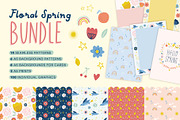 Floral Spring Bundle, Patterns +more, a Pattern Graphic by Carole Chevalier (Thumbnail 1 of 11)