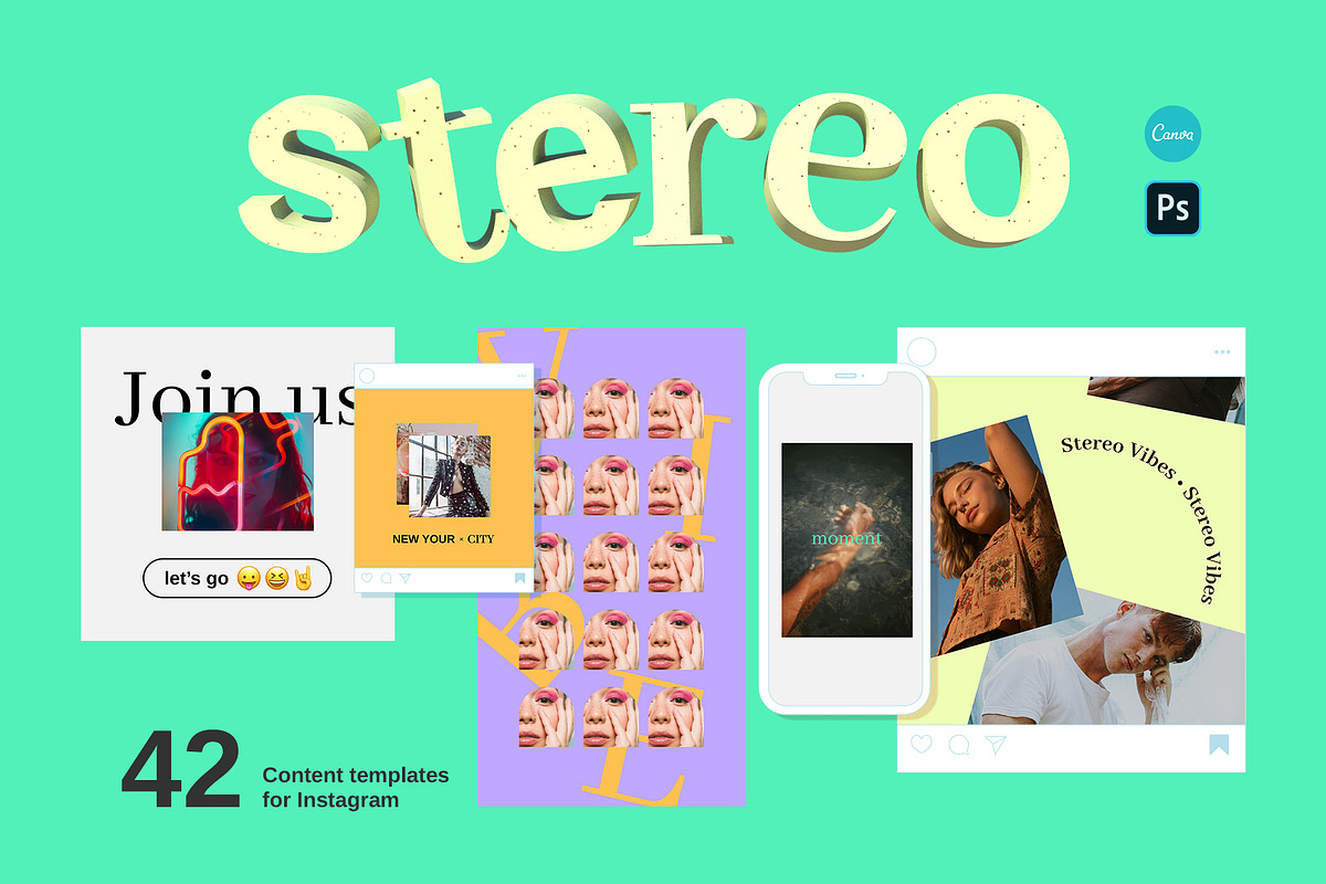 Instagram Templates | Canva, a Social Media Template by BigWeek (Photo 1 of 9)
