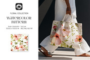 Watercolor Floral Pattern, a Pattern Graphic by PROTEA Watercolor Studio (Thumbnail 2 of 7)