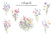 Floral watercolor set, clipart., a Decorative Illustration by Larisa Maslova (Thumbnail 9 of 13)