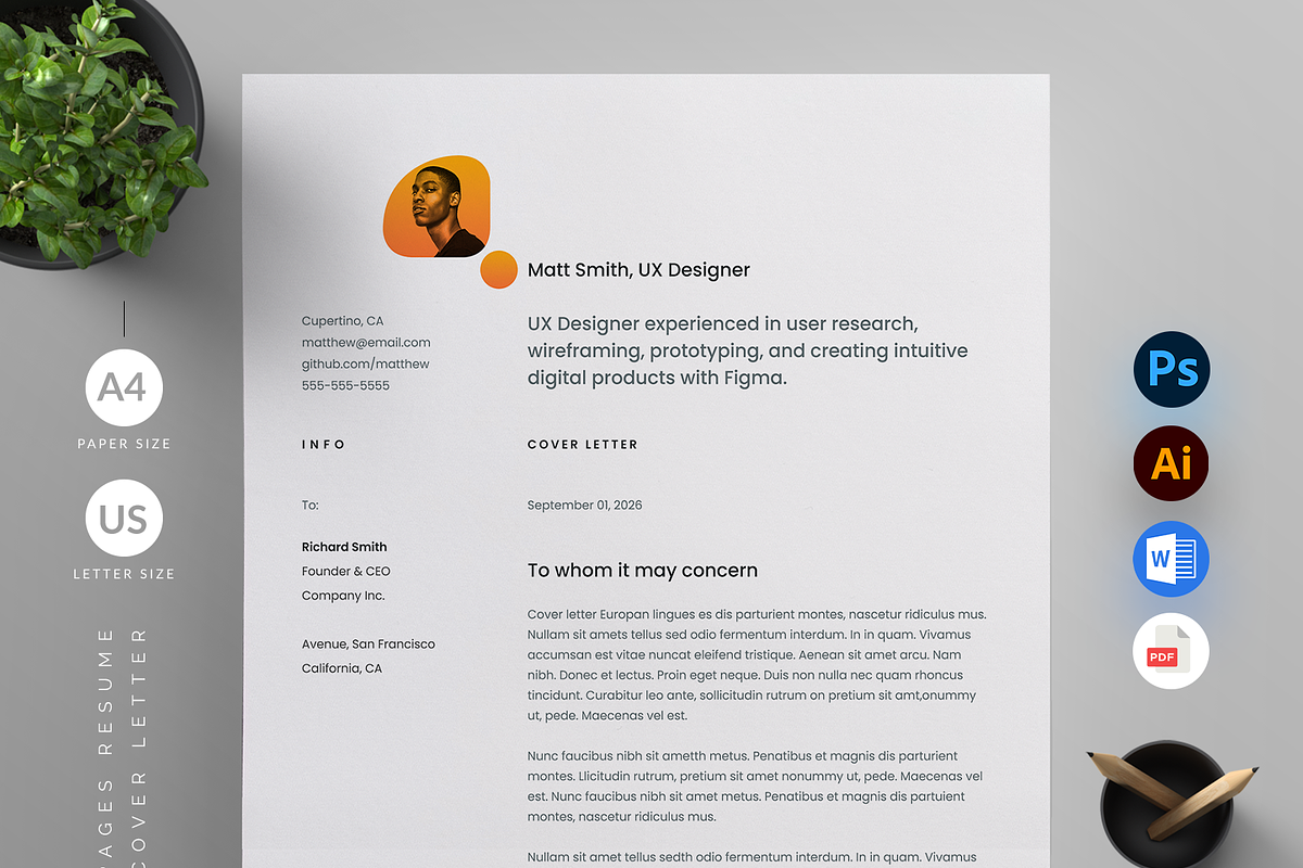 Resume/CV, a Resume Template by Reuix Studio (Photo 3 of 5)