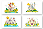 10 Castle Vector Illustration, a Decorative Illustration by denayunebgt (Thumbnail 2 of 4)