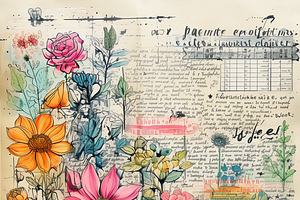 Vintage Flower Garden