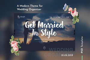 Wedding PSD Template - Nikah