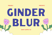 Ginder Blur, a Sans Serif Font by Craft Supply Co. (Thumbnail 1 of 8)