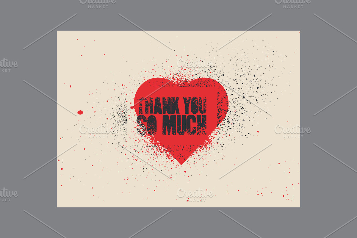 Thank You grunge vector cards set., a Background Graphic by PoPaShop (Photo 5 of 9)