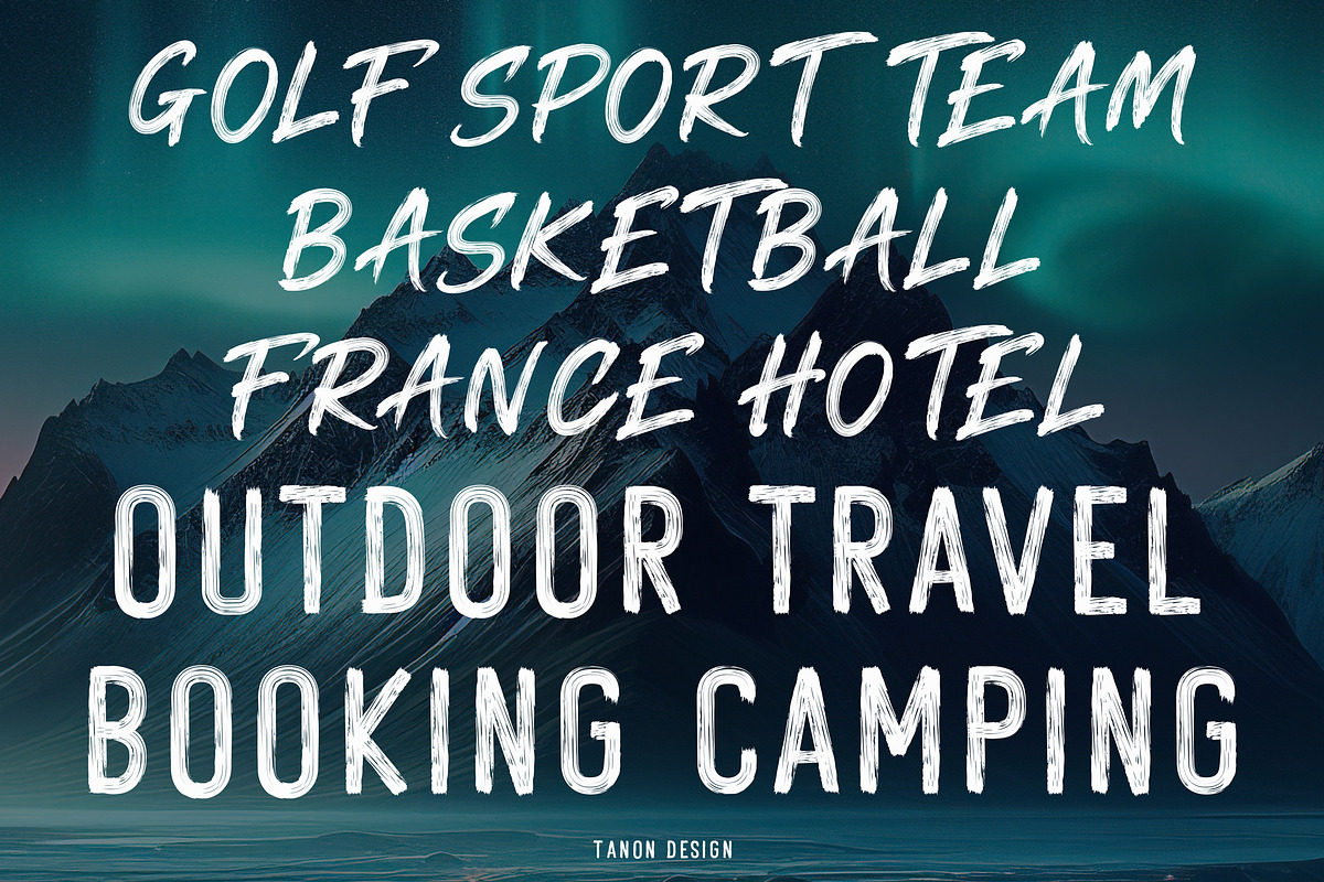Raw Brush Font Duo, a Handwritten Font by Tanondesign (Photo 9 of 10)