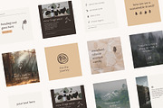 Nature Woodland Eco Social Templates, a Social Media Template by CreativeWilderness (Thumbnail 2 of 12)
