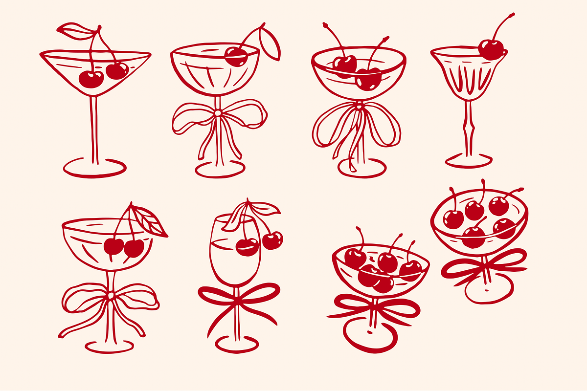 Whimsical Coquette Cherry Procreate, a Brushes & More by Veronika Gotovceva (Photo 4 of 7)
