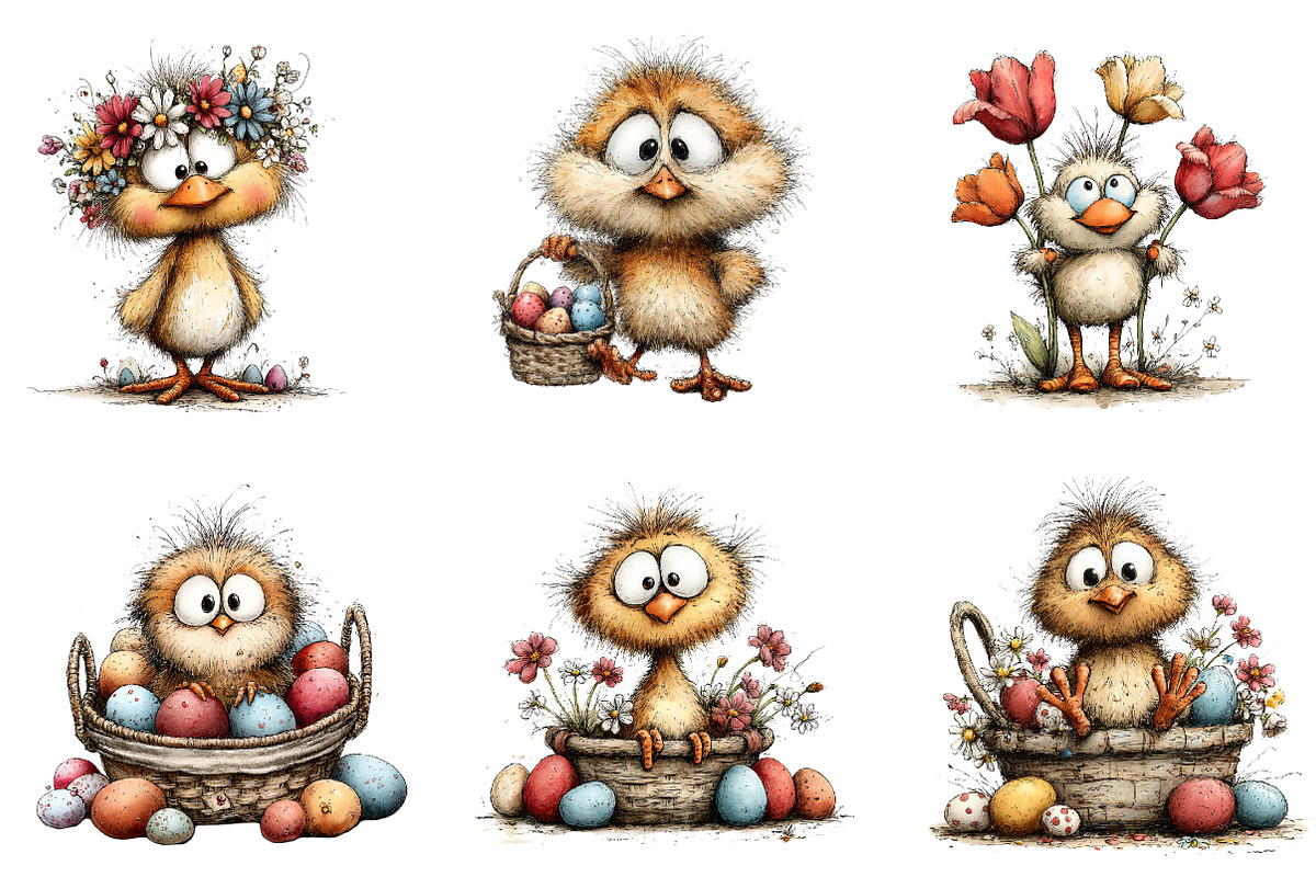 Watercolor Easter Animals clipart, an Illustration by CreationArt (Photo 4 of 6)