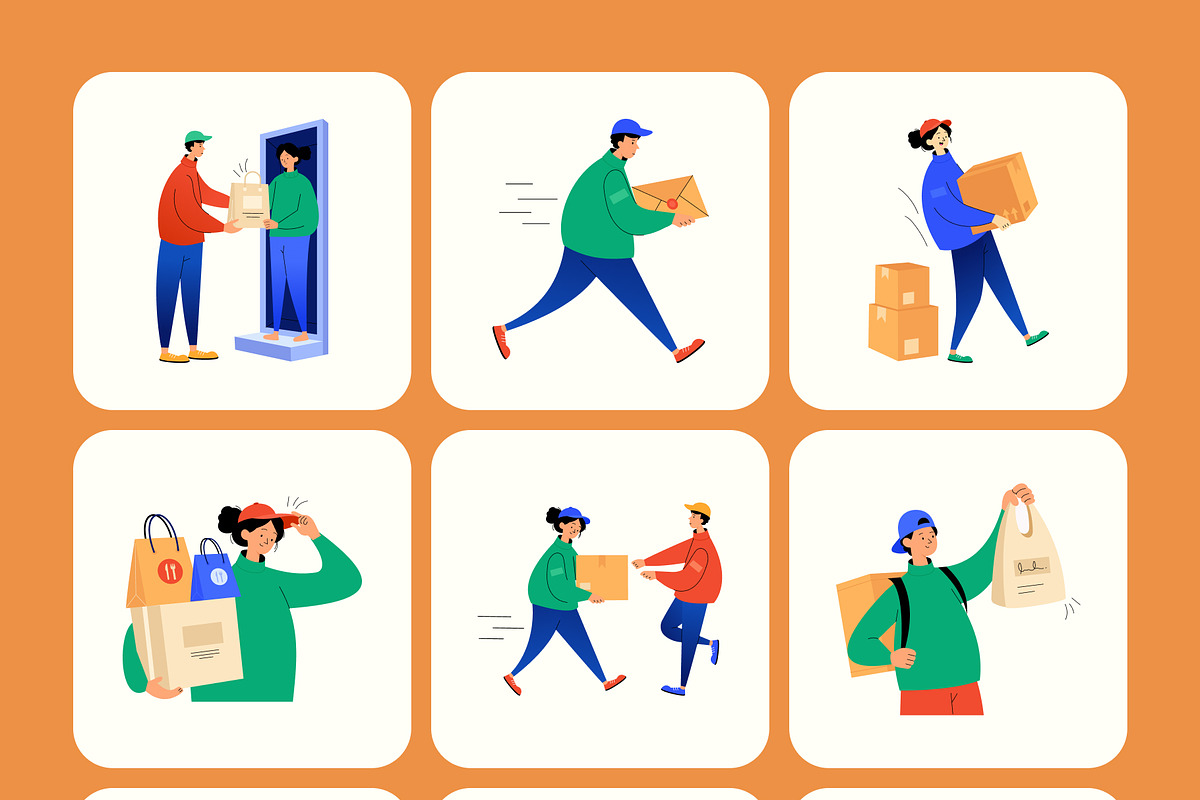 75 Delivery Flat Illustrations, a Transportation Illustration by Vectors Market (Photo 9 of 11)