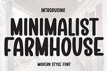 Minimalist Farmhouse | Script Font