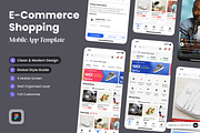 E-commerce Shopping Mobile App, a Websites & App Template by SLAB! Design (Thumbnail 1 of 4)