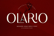 Olario - Sans Serif Font, a Sans Serif Font by Alpaprana (Thumbnail 1 of 11)