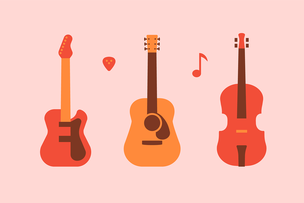 MUSICAL INSTRUMENTS ILLUSTRATIONS, an Illustration by Mark Skitsky (Photo 5 of 7)