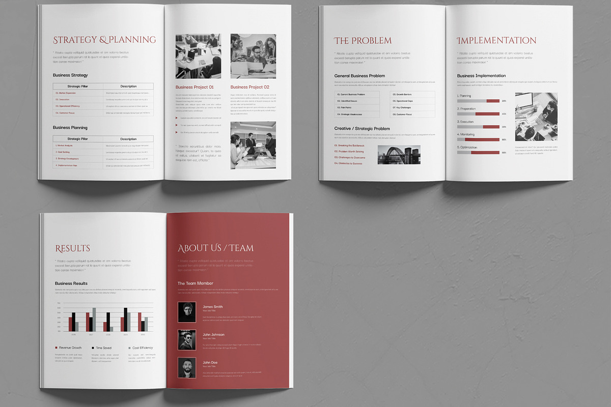 Case Study Booklet Template, a Brochure Template by MightyDesign (Photo 3 of 6)