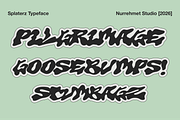 Splaterz NS - Organic Graffiti Font, a Handwritten Font by Nurrehmet Studio (Thumbnail 6 of 8)