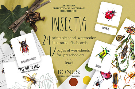 Insects activity printable book