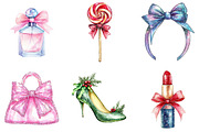 Coquette Gilter Christmas Clipart, an Illustration by DreamArtGraphic (Thumbnail 4 of 5)