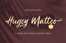 Higuey Matteo - Textured Brush Font