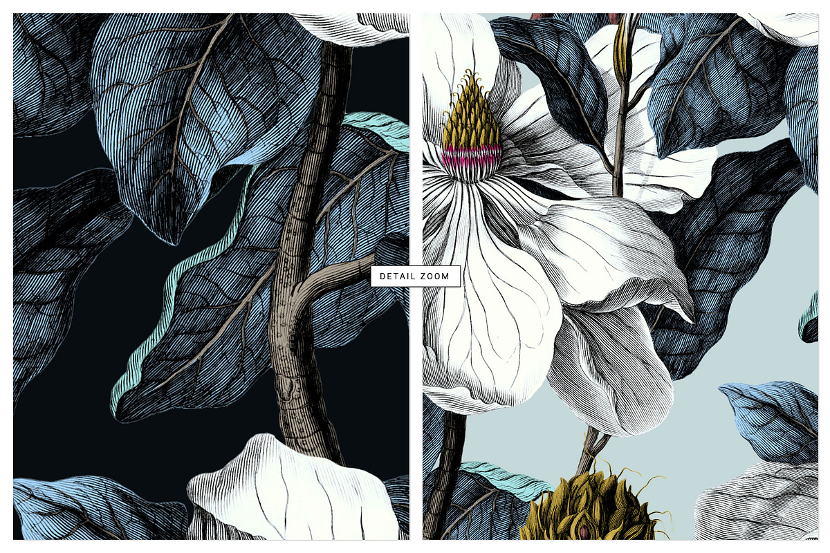 Magnolia Luxe Botanical Pattern., a Pattern Graphic by TSTUDIO (Photo 5 of 11)