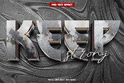 Keep 3D editable text effect, a Layer Style Add-On by Hello Muh (Thumbnail 1 of 2)