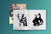 12 hand drawn wild animals, an Animal Illustration by AnastasiyaOleynik (Thumbnail 5 of 10)